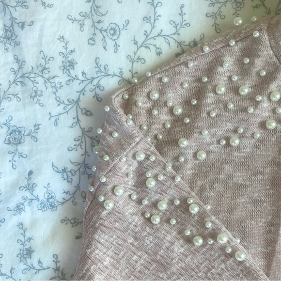 H&M pearl applique mock turtleneck - Picture 3 of 3